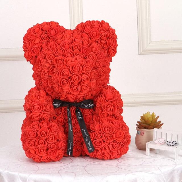 Forever Red Rose Teddy