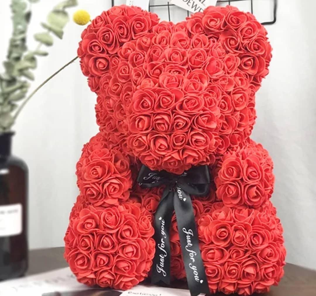 Forever Red Rose Teddy